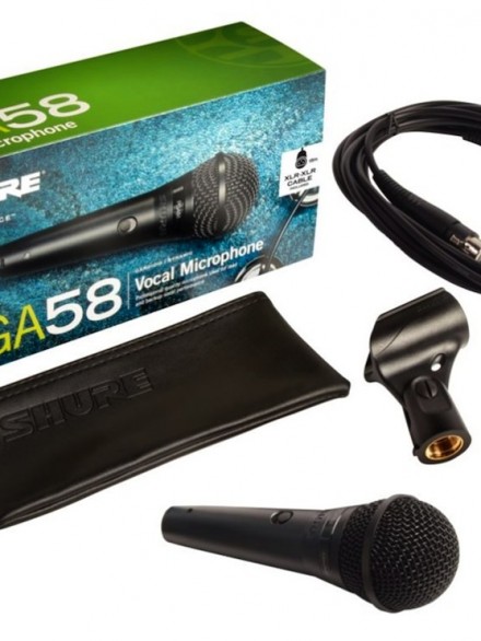 Cardioid Dynamic Vocal Microphone XLR to XLR cable
