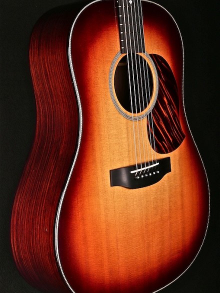ROSEWOOD/SITKA SLOPE-SHOULDER DREADNOUGHT W/ HISCOX CASE