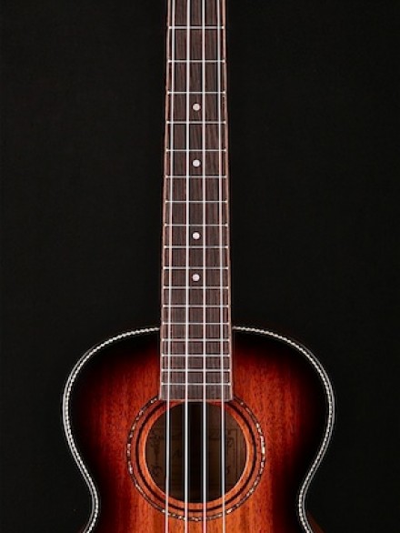 ALL SOLID MAHOGANY TENOR UKE W /SHADOWBURST TOP