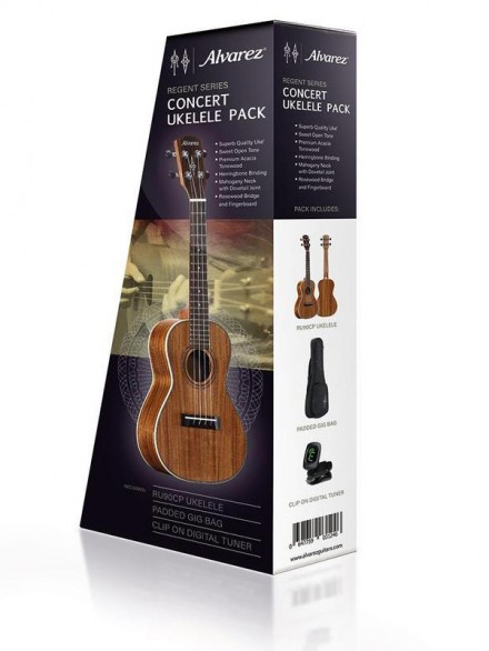 CONCERT UKE PAK W/BAG  & TUNER